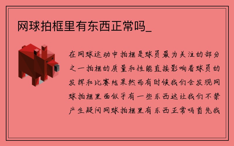 网球拍框里有东西正常吗_