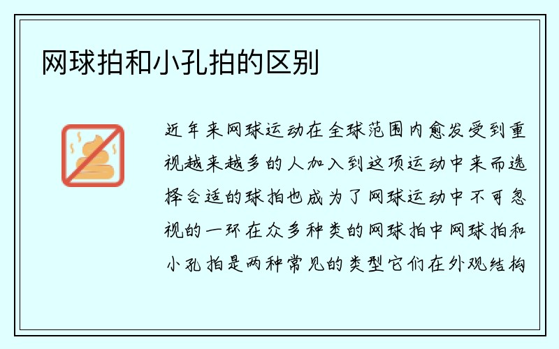 网球拍和小孔拍的区别